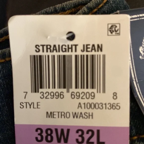 American Rag Mens Jeans 38W x 32L Straight Fit - Picture 4 of 4